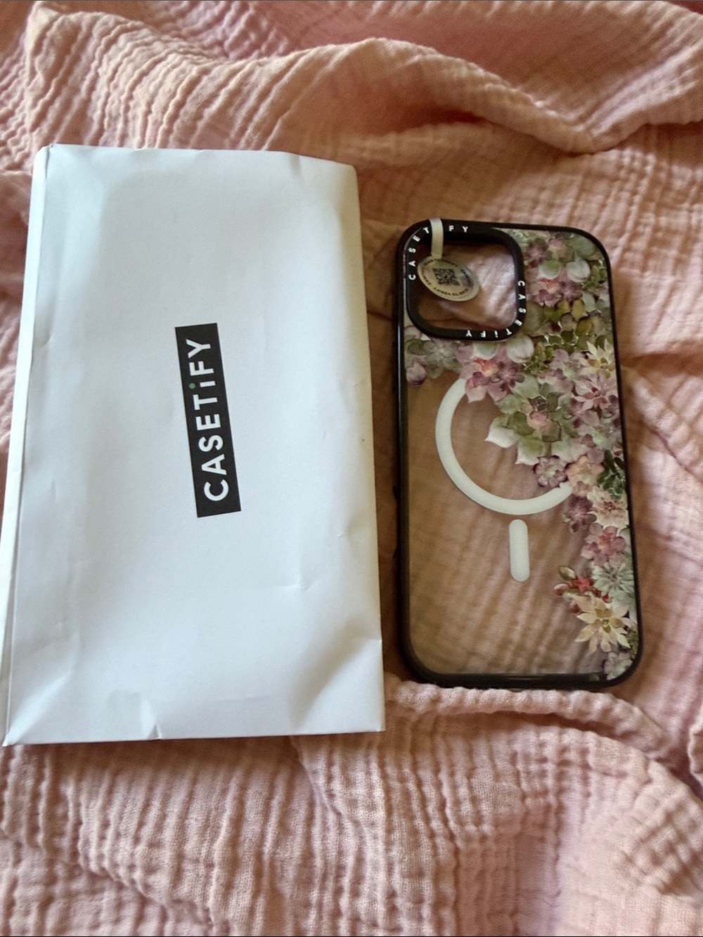 Casetify Clear Floral MagSafe Case